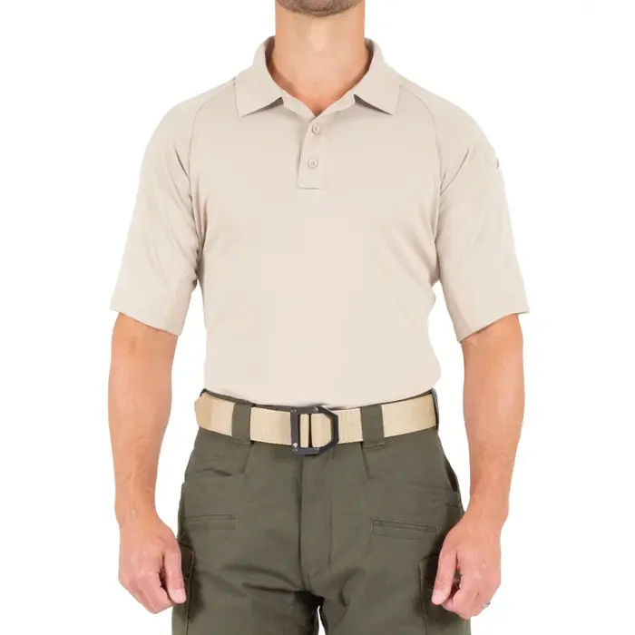 FIRST TACTICAL MEN'S PERFORMANCE SHORT SLEEVE POLO - KAKI