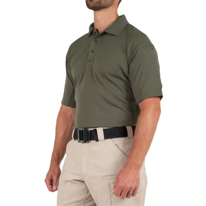 FIRST TACTICAL MEN'S PERFORMANCE SHORT SLEEVE POLO - OD GREEN