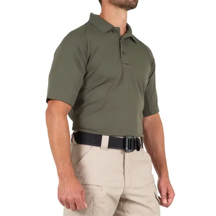 FIRST TACTICAL MEN'S PERFORMANCE SHORT SLEEVE POLO - OD GREEN