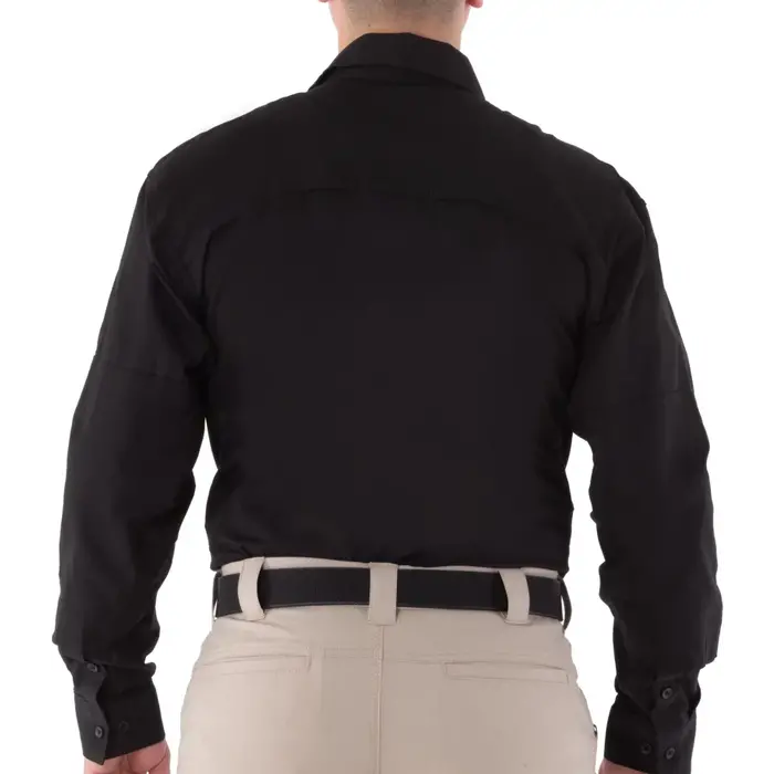 FIRST TACTICAL MEN'S V2 TACTICAL LONG SLEEVE SHIRT - BLACK