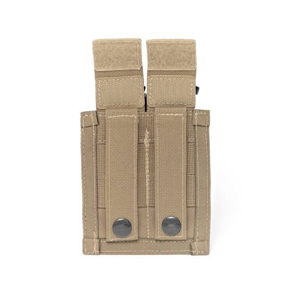 WARRIOR ASSAULT SYSTEMS DIRECT ACTION DOUBLE DA 9MM PISTOL POUCH – COYOTE