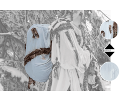 GHOSTHOOD BACKPACK COVER60 - SNOW