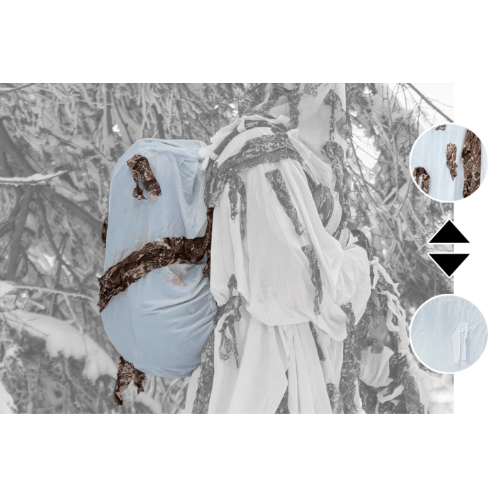 GHOSTHOOD BACKPACK COVER60 - SNOW