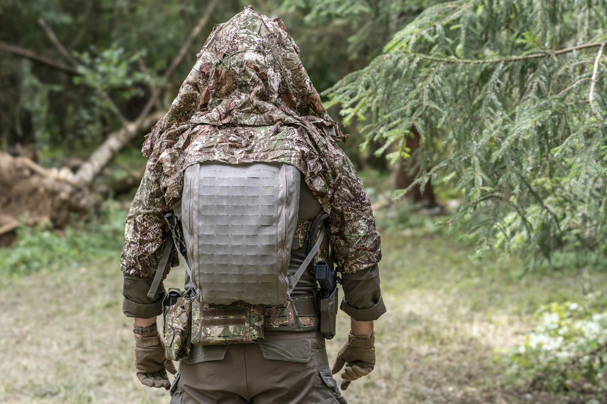 GHOSTHOOD GHOST GHILLIE SHORT - CONCAMO BROWN