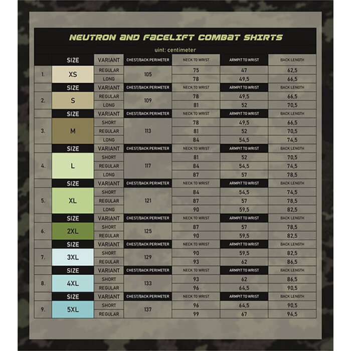 WOMBAT TACTICAL NFP IRR NEUTRON COMBAT SHIRT- GREEN