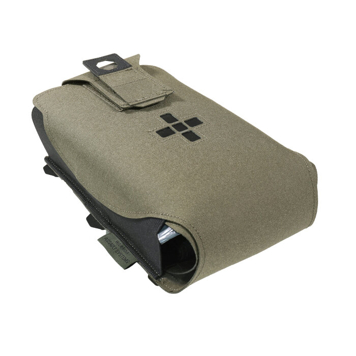 WARRIOR ASSAULT SYSTEMS LARGE HORIZONTAL INDIVIDUAL FIRST AID KIT - RANGER GREEN