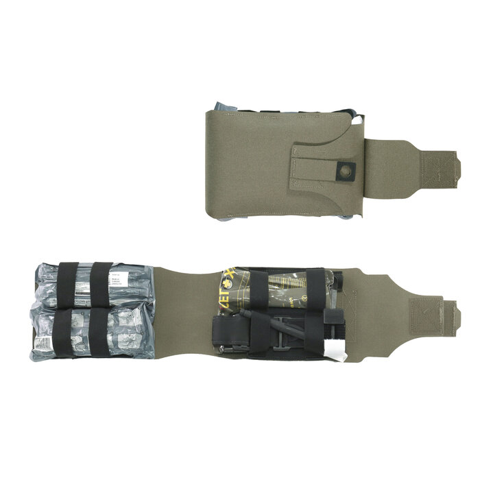 WARRIOR ASSAULT SYSTEMS LARGE HORIZONTAL INDIVIDUAL FIRST AID KIT - RANGER GREEN