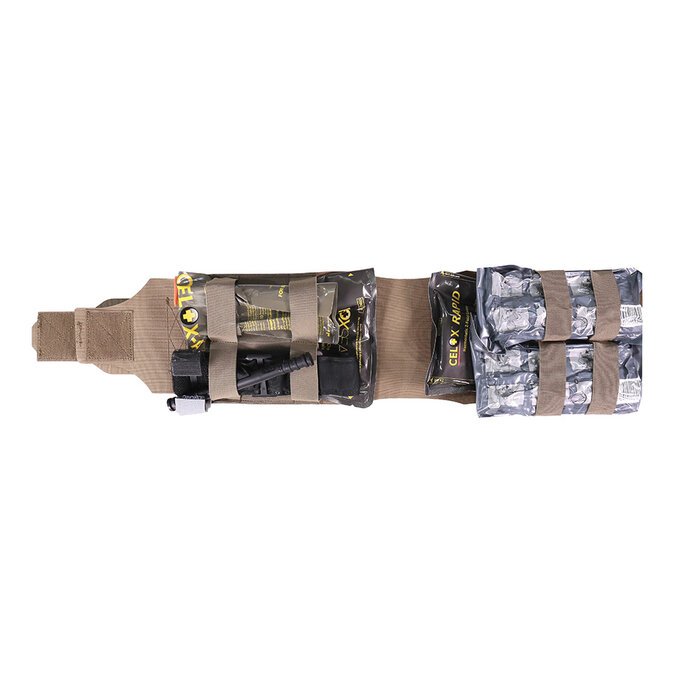 WARRIOR ASSAULT SYSTEMS LARGE HORIZONTAL INDIVIDUAL FIRST AID KIT - RANGER GREEN