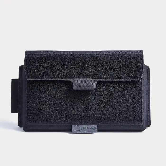 TERRA B NOTE POUCH HORIZONTAL - BLACK