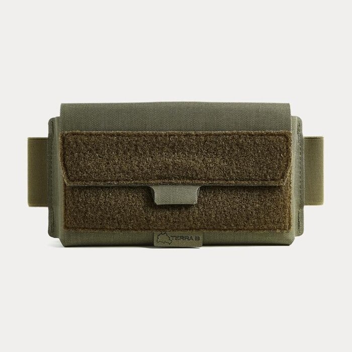 TERRA B NOTE POUCH HORIZONTAL - OD GREEN