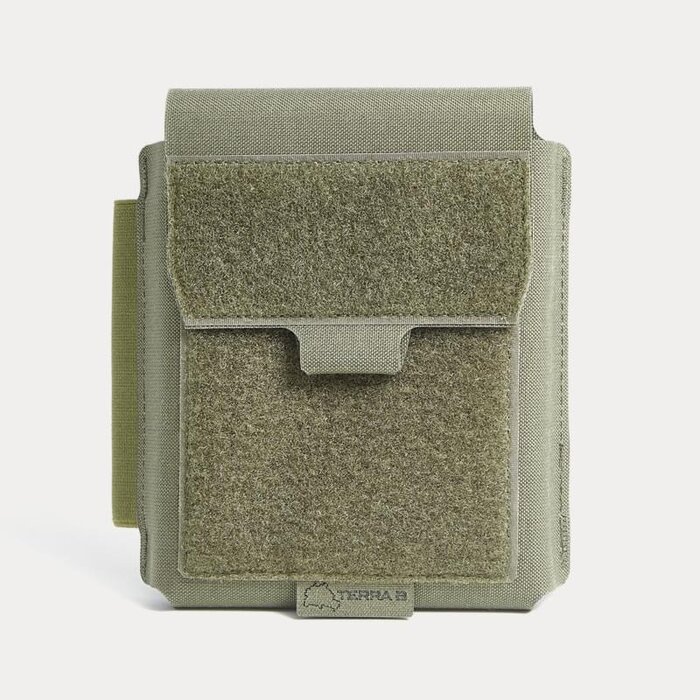 TERRA B NOTE POUCH VERTICAL - OD GREEN