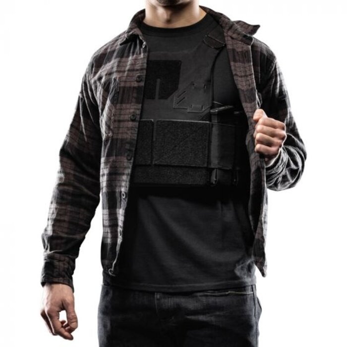 FROG.PRO LOW VISIBILITY PLATE CARRIER - MULTICAM BLACK