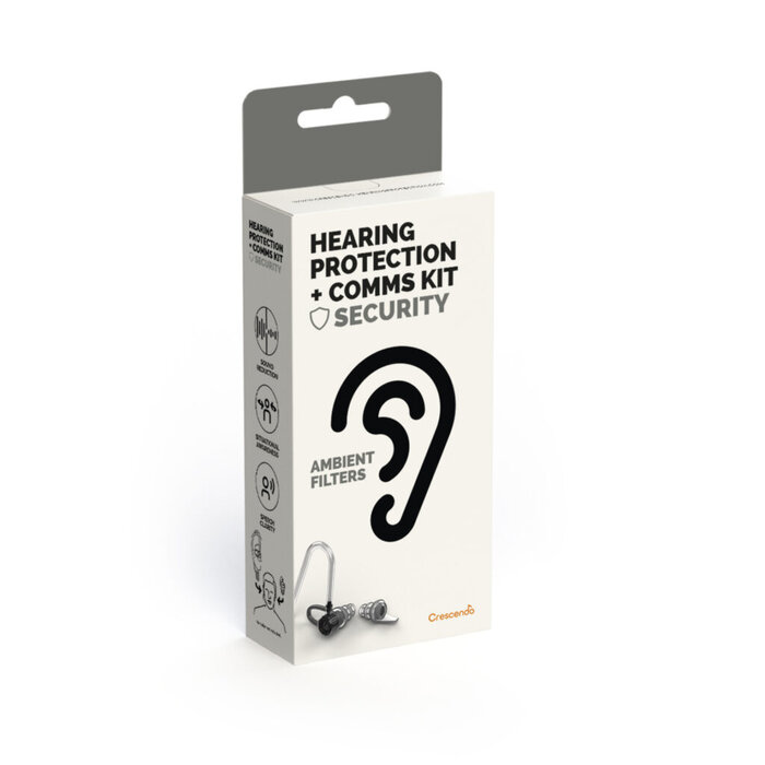 CRESCENDO HEARING PROTECTION + COMMS KIT SECURITY
