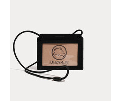 TERRA B BADGE HOLDER HORIZONTAL - BLACK