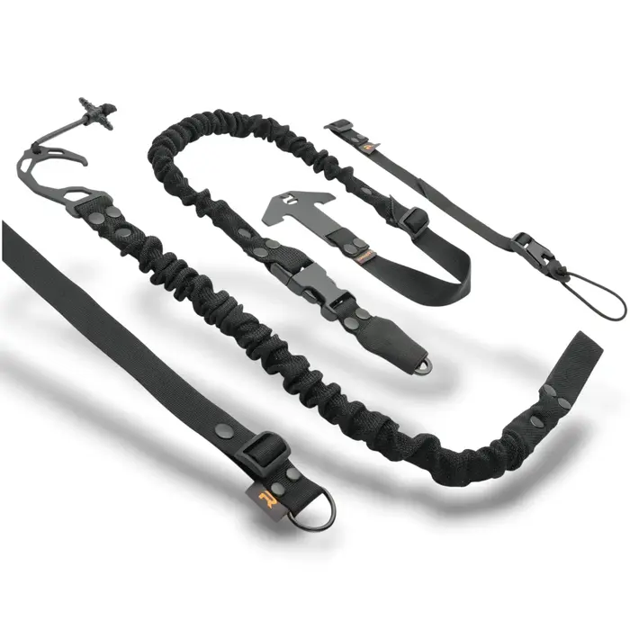 RAGNAROK THOR SINGLE-POINT SLING SET WITH PLATE CARRIER ATTACHMENTS - BLACK