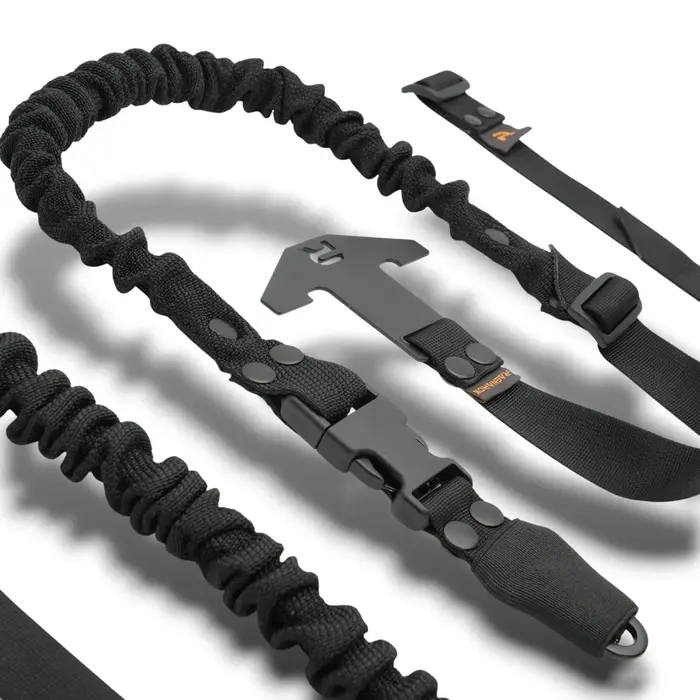 RAGNAROK THOR SINGLE-POINT SLING SET WITH PLATE CARRIER ATTACHMENTS - BLACK