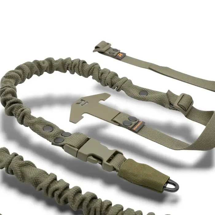 RAGNAROK THOR SINGLE-POINT SLING SET WITH PLATE CARRIER ATTACHMENTS - RANGER GREEN