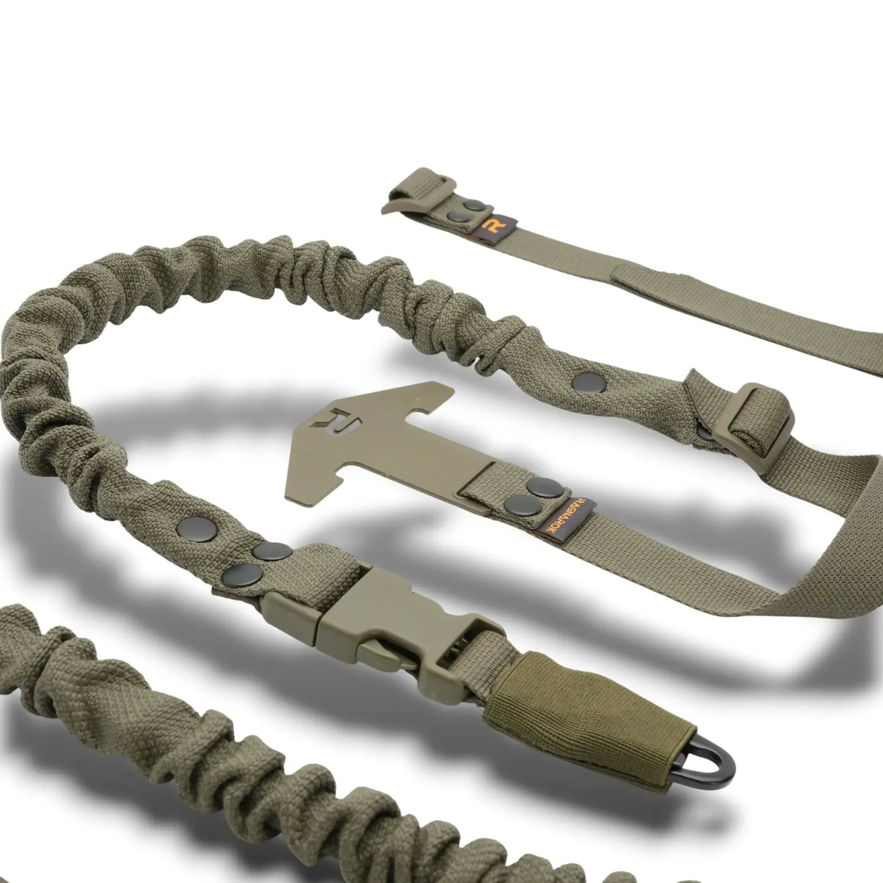 RAGNAROK THOR SINGLE-POINT SLING SET WITH PLATE CARRIER ATTACHMENTS - RANGER GREEN