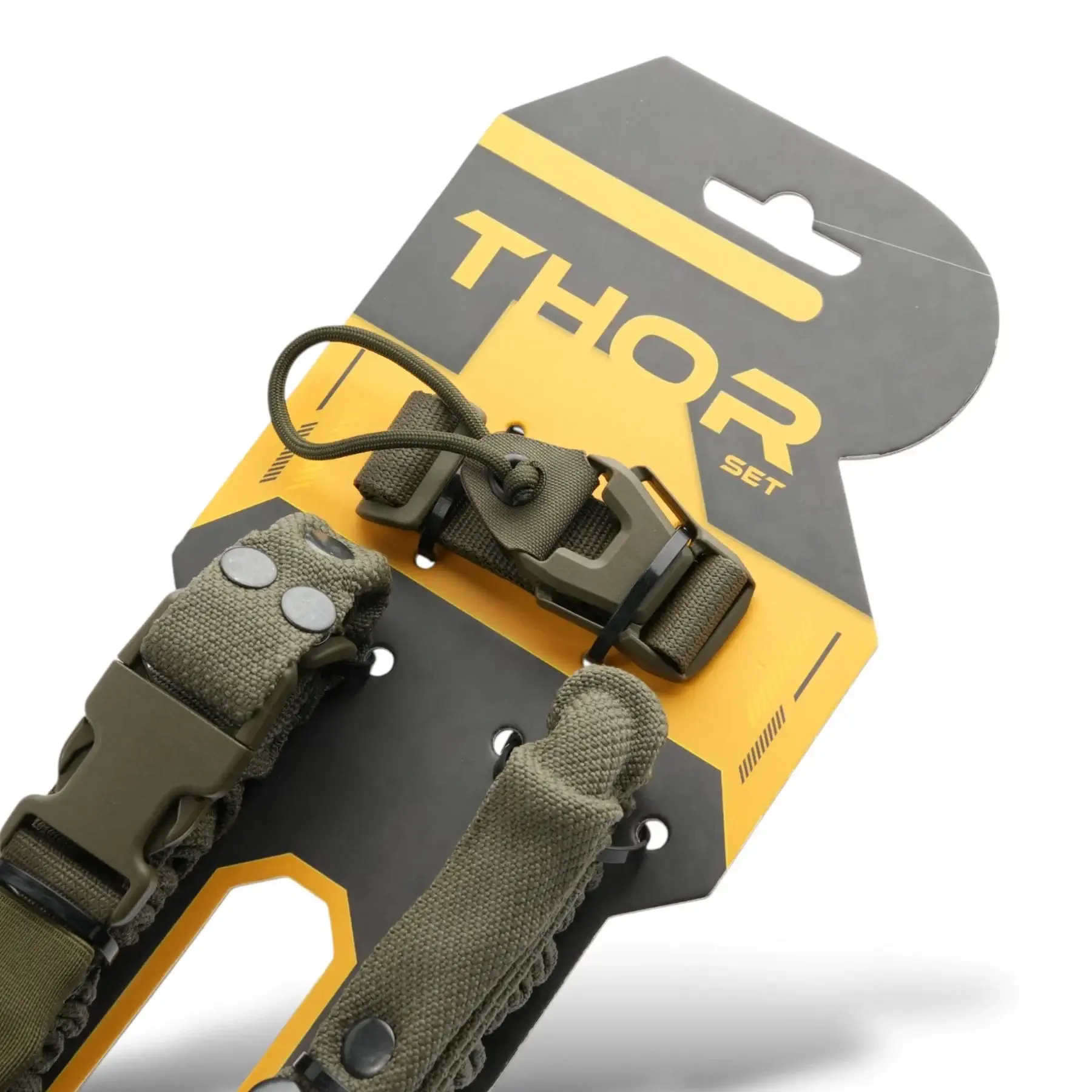 RAGNAROK THOR SINGLE-POINT SLING SET WITH PLATE CARRIER ATTACHMENTS - RANGER GREEN