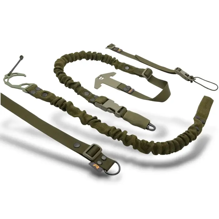 RAGNAROK THOR SINGLE-POINT SLING SET WITH PLATE CARRIER ATTACHMENTS - OD GREEN