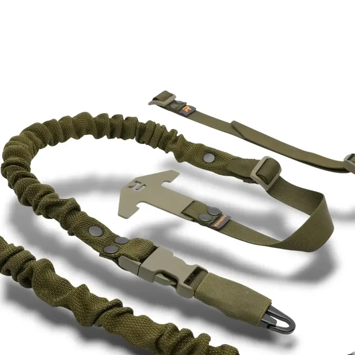RAGNAROK THOR SINGLE-POINT SLING SET WITH PLATE CARRIER ATTACHMENTS - OD GREEN