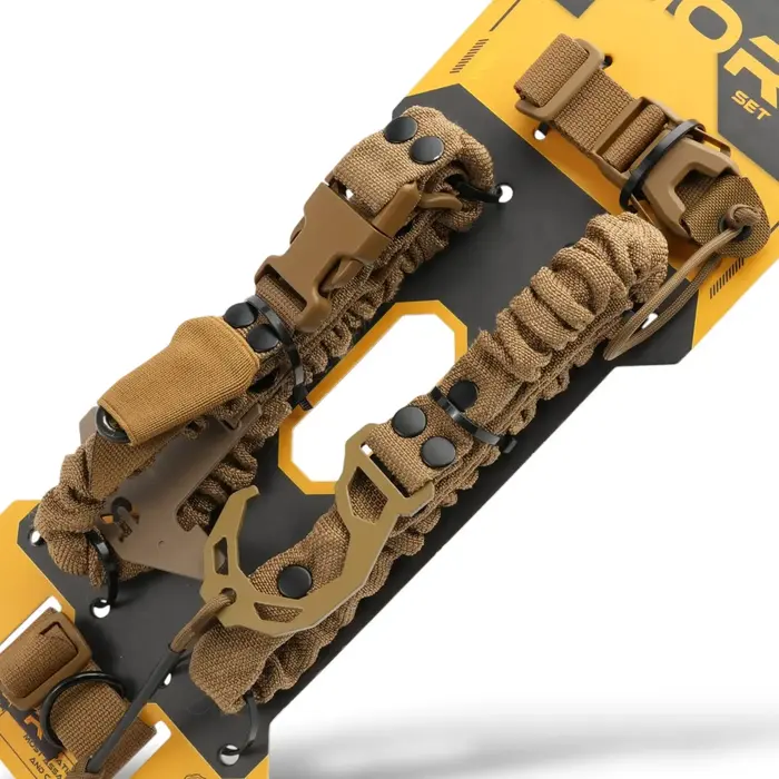 RAGNAROK THOR SINGLE-POINT SLING SET WITH PLATE CARRIER ATTACHMENTS - COYOTE BROWN