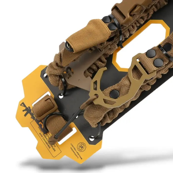 RAGNAROK THOR SINGLE-POINT SLING SET WITH PLATE CARRIER ATTACHMENTS - COYOTE BROWN