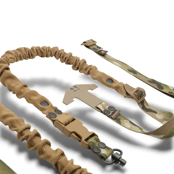 RAGNAROK THOR QD SLING SET WITH PLATE CARRIER ATTACHMENTS - MULTICAM & COYOTE BROWN