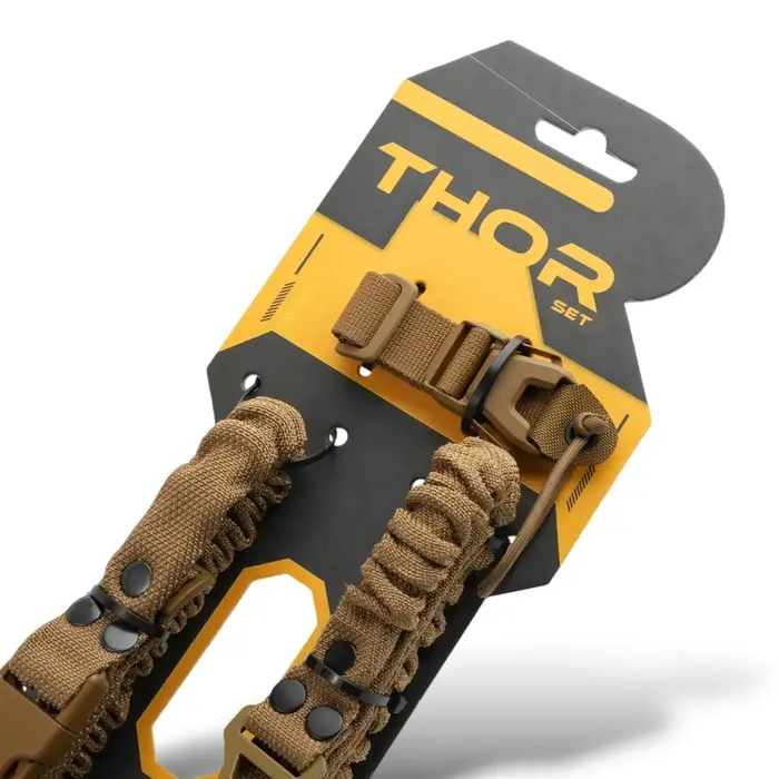 RAGNAROK THOR QD SLING SET WITH PLATE CARRIER ATTACHMENTS - MULTICAM & COYOTE BROWN