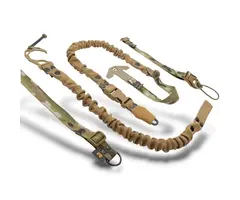 RAGNAROK THOR SINGLE-POINT SLING SET WITH PLATE CARRIER ATTACHMENTS - MULTICAM & COYOTE BROWN