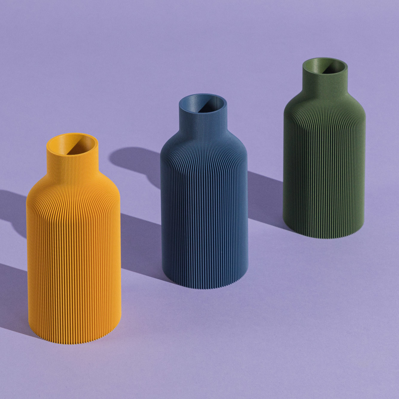 Dennismaass. BOTTLE - Minimalist vase - 3d printing -