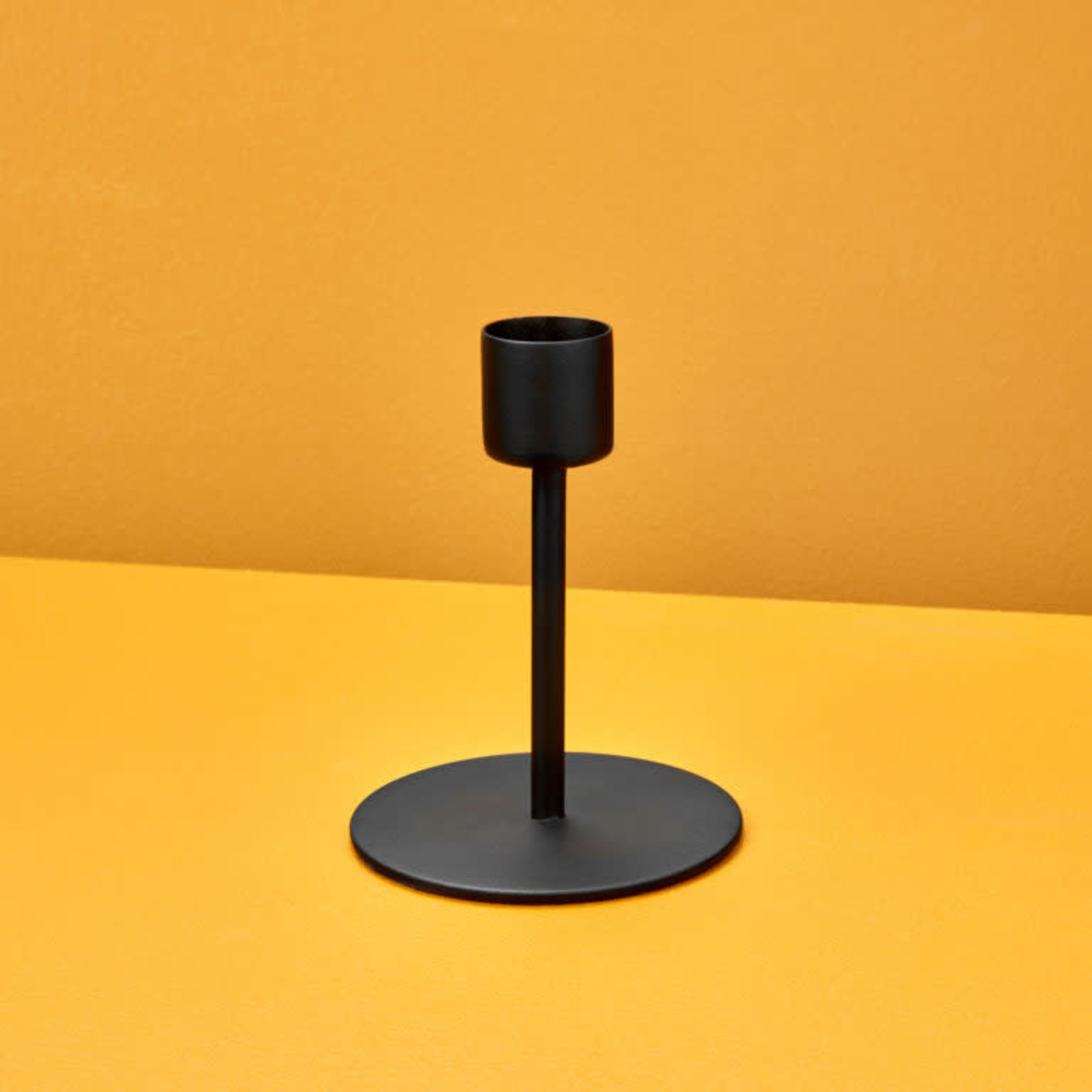 Be Home Black Taper Candle Holder -