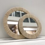 Raffia Round Mirror - Set of 2