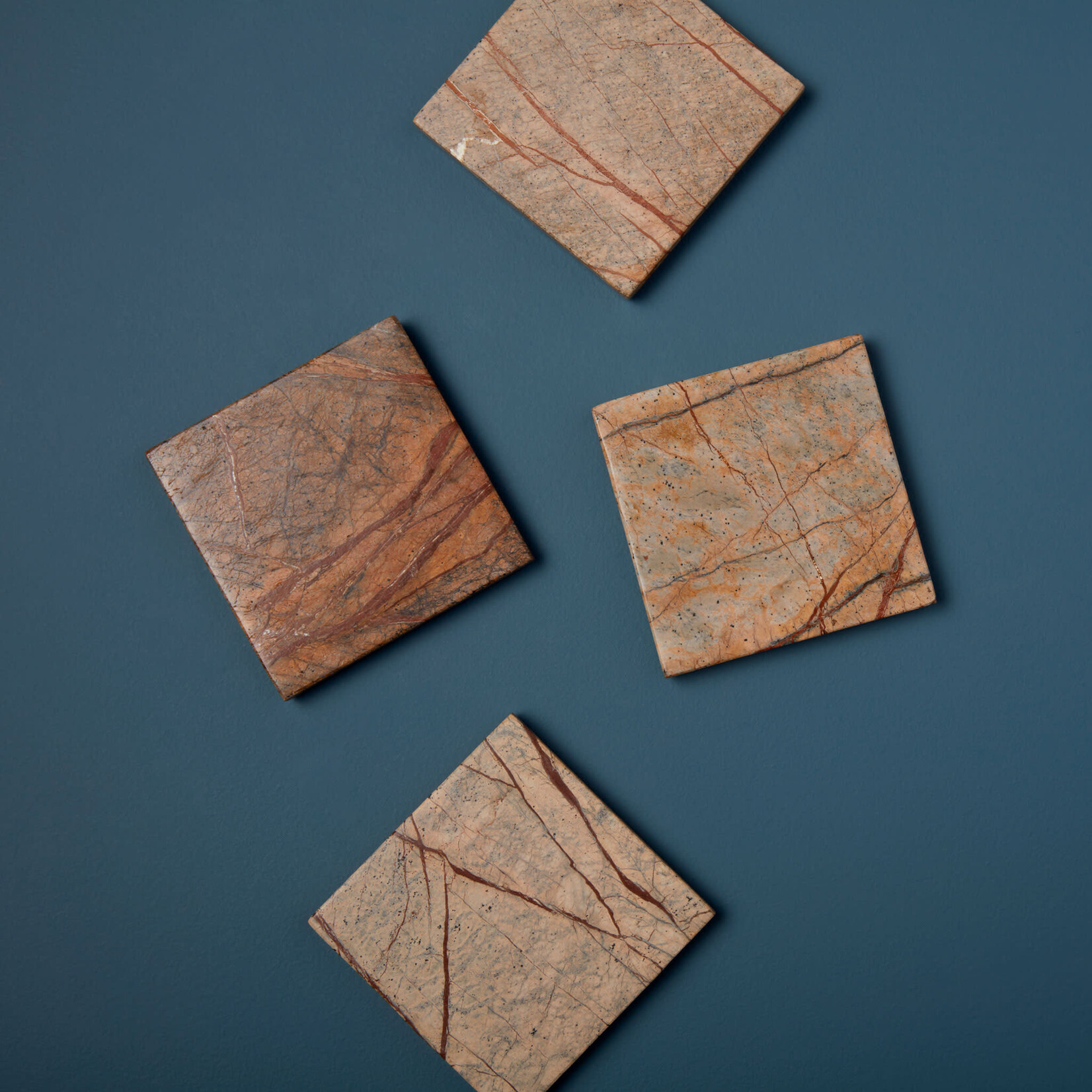 Forest Marble Square Coasters - Set of 4