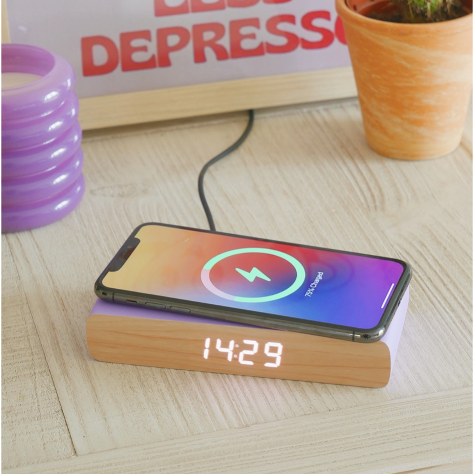Rise Charge - Wireless Charger Alarmclock