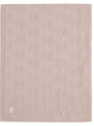 Jollein Jollein Deken wieg 75x100cm Shell Knit - Wild rose