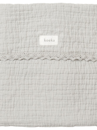 Koeka Koeka Wiegdeken Lace elba 75x90cm  - Clay