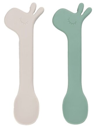 Done By deer Donebydeer Silicone Spoon 2 Pack - Green