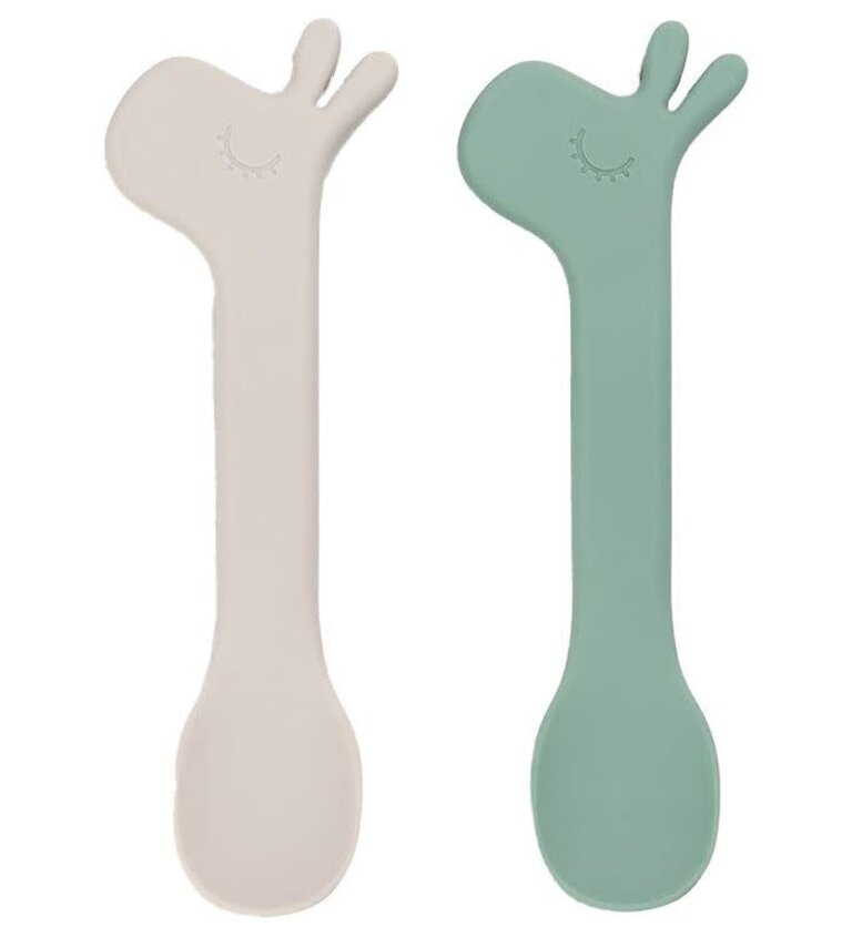 Done By deer Donebydeer Silicone Spoon 2 Pack - Green
