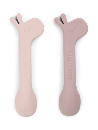 Done By deer Donebydeer Silicone Spoon 2 Pack - Powder