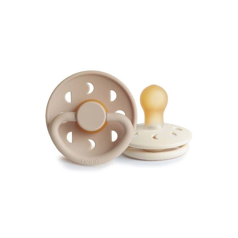 Frigg Frigg Moon fopspeen T1 - 2 pack - Cream/Croissant