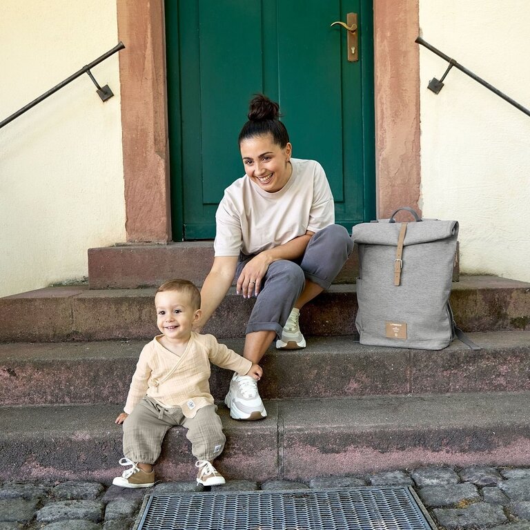 Leässig Laessig Rolltop Backpack - Grey