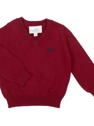 Natini Natini Gilet v-pull - Bordeaux