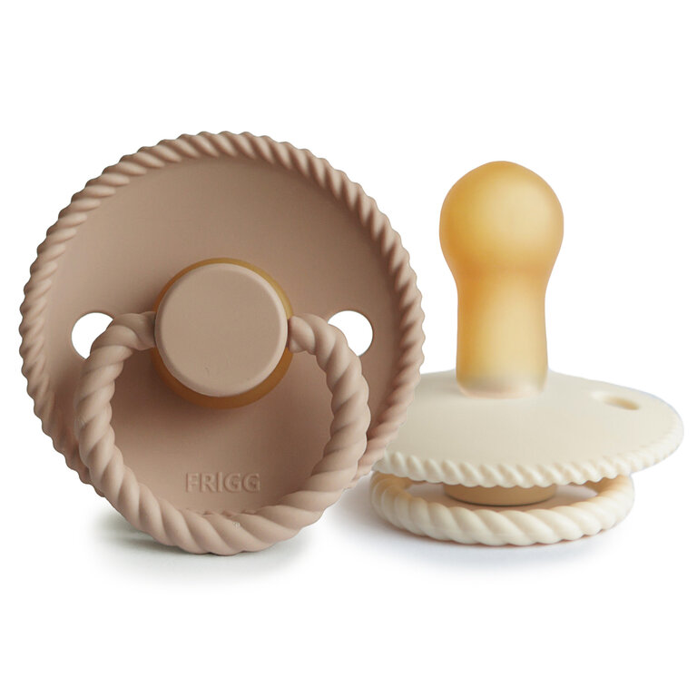 Frigg Frigg Rope fopspeen T1 - 2 pack - Cream