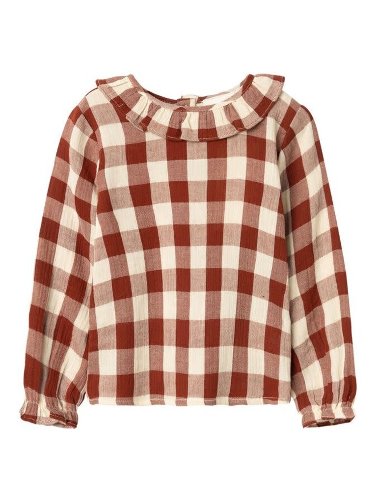 Lil Atelier Lil Atelier Rosali Shirt - Brick