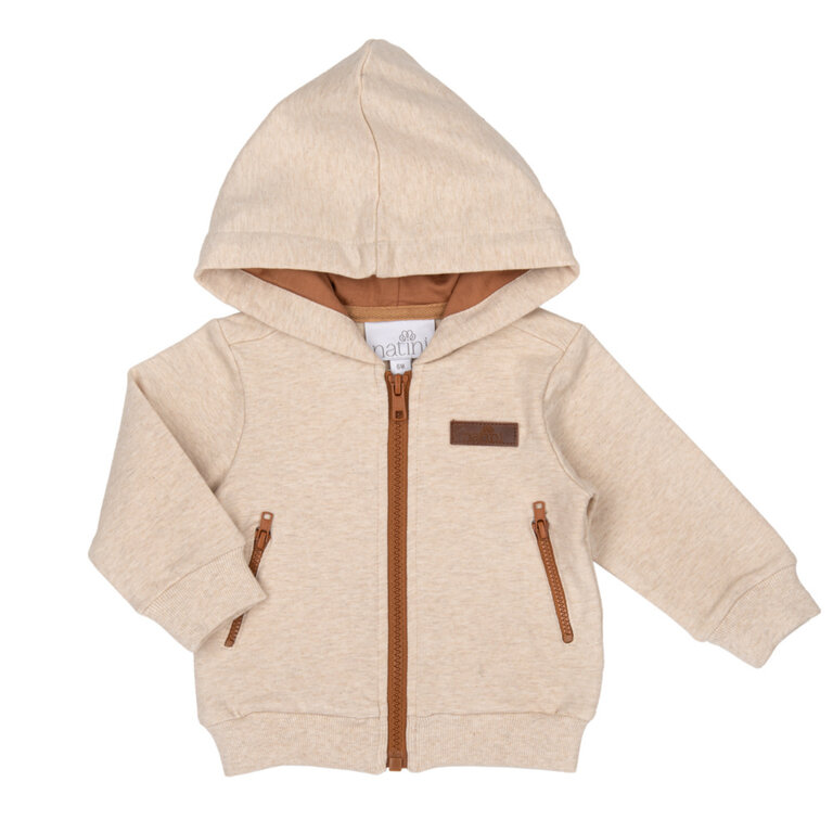 Natini Natini Hoodie zipper - Light/beige