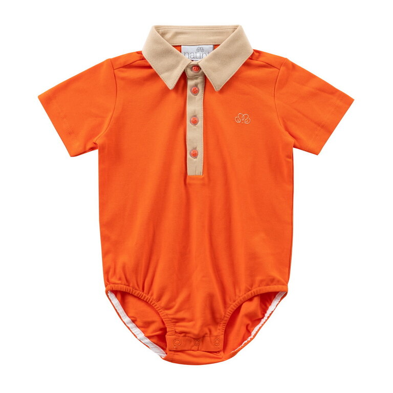 Natini Natini Polo Charles - Orange/Beige