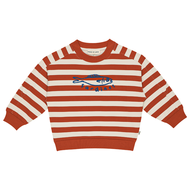 House of Jamie HouseOfJamie Sweatshirt - Baked Apple stripe