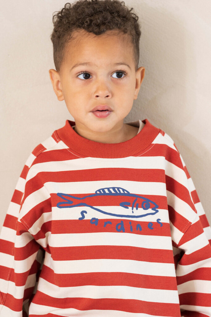 House of Jamie HouseOfJamie Sweatshirt - Baked Apple stripe