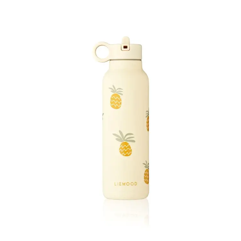 Liewood Liewood Water Bottle 500 ml Pineapples - Cloud cream